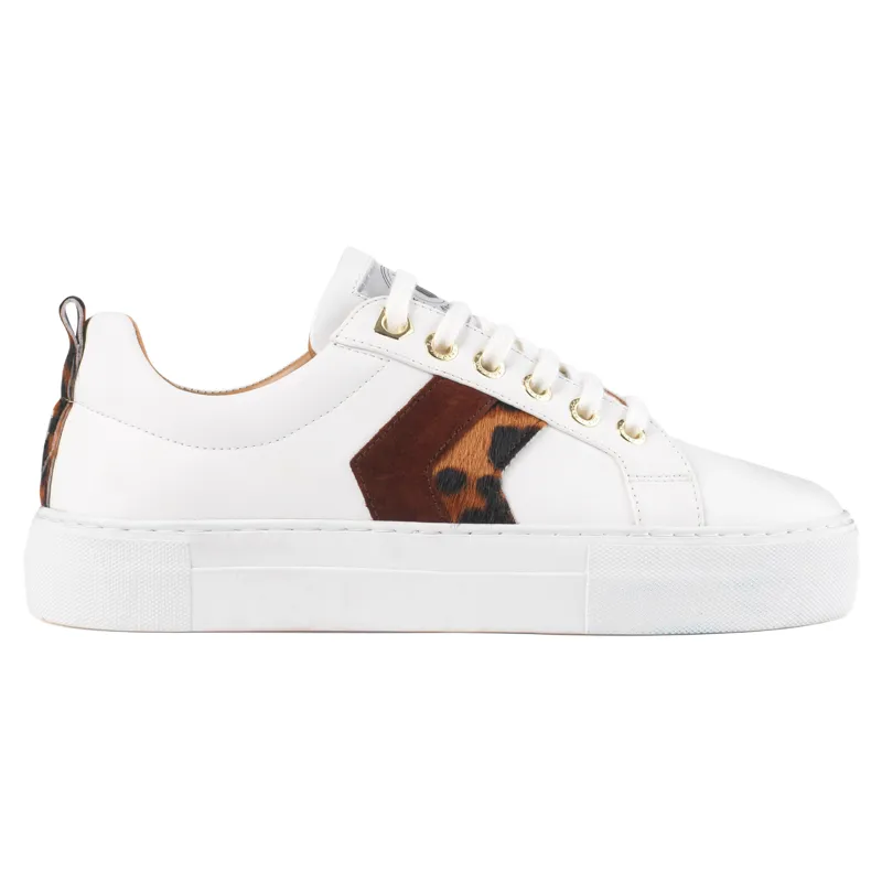 Fairfax and Favor Alexandra Platform Trainers - Port/Leopard Haircalf-2