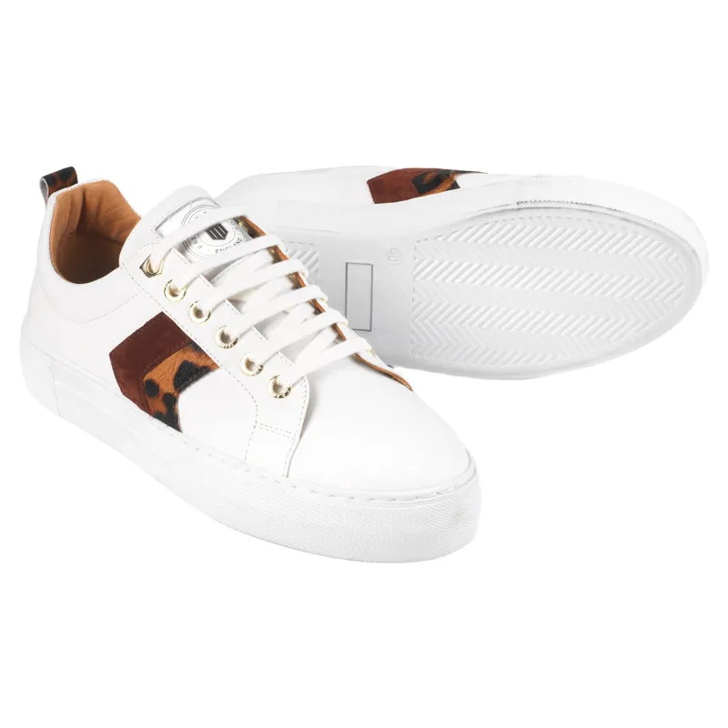 Fairfax and Favor Alexandra Platform Trainers - Port/Leopard Haircalf