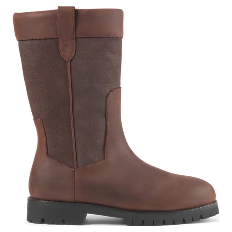 Fairfax and Favor Burghley Womens Mid Calf Leather Boots - Mahogany-4