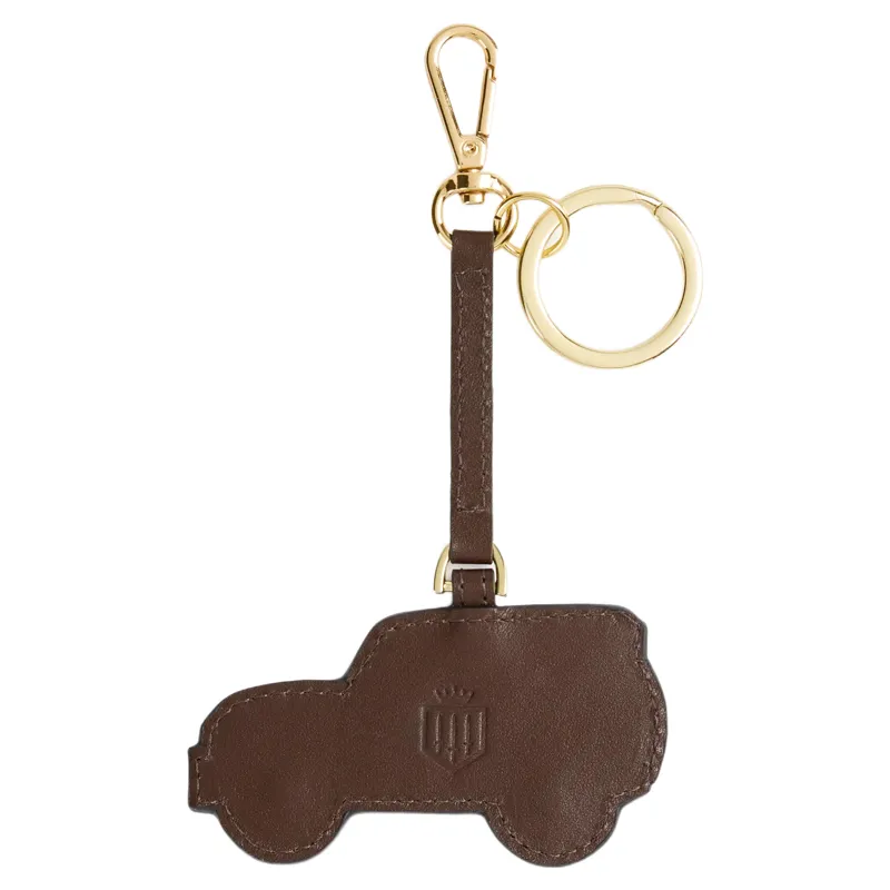 Fairfax and Favor Leather Car Key Ring - Port-2