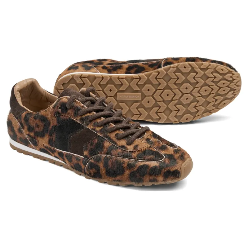 Fairfax and Favor Chawston Womens Trainers - Leopard-3