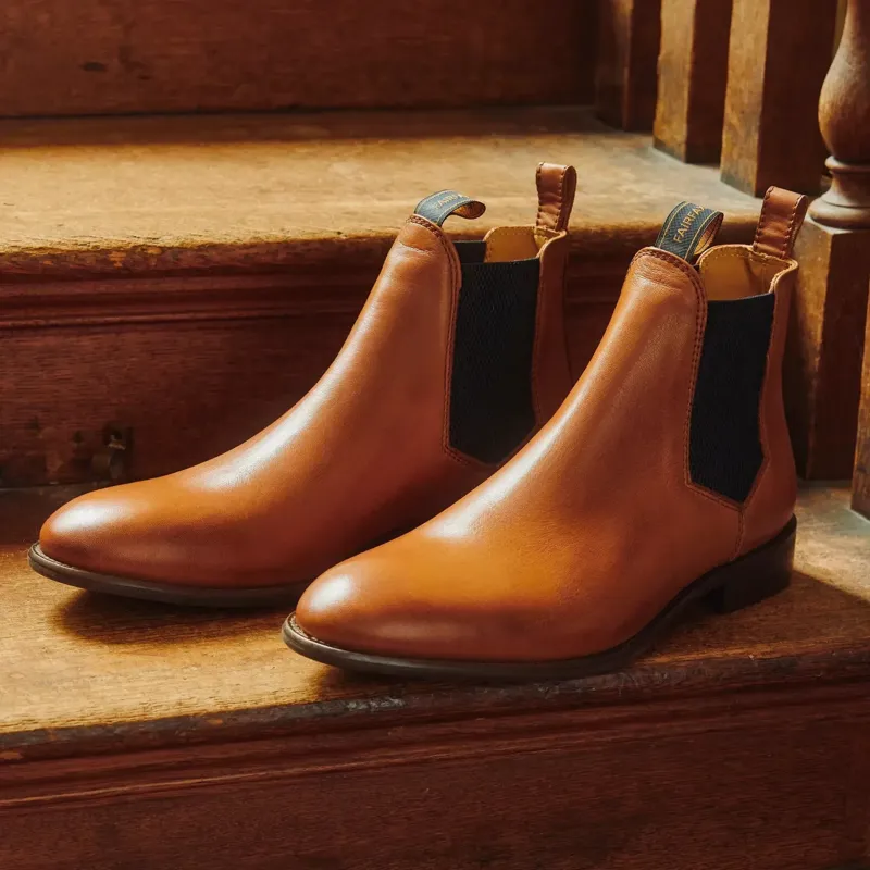 Fairfax and Favor Chelsea Mens Ankle Boots - Cognac  Leather-1