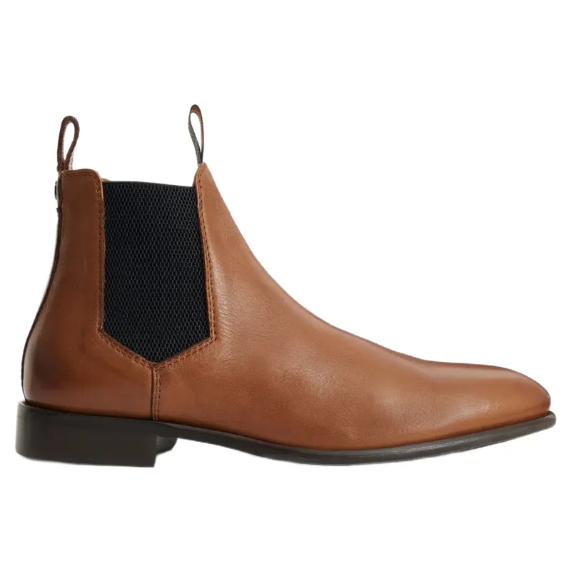 Fairfax and Favor Chelsea Mens Ankle Boots - Cognac  Leather-2