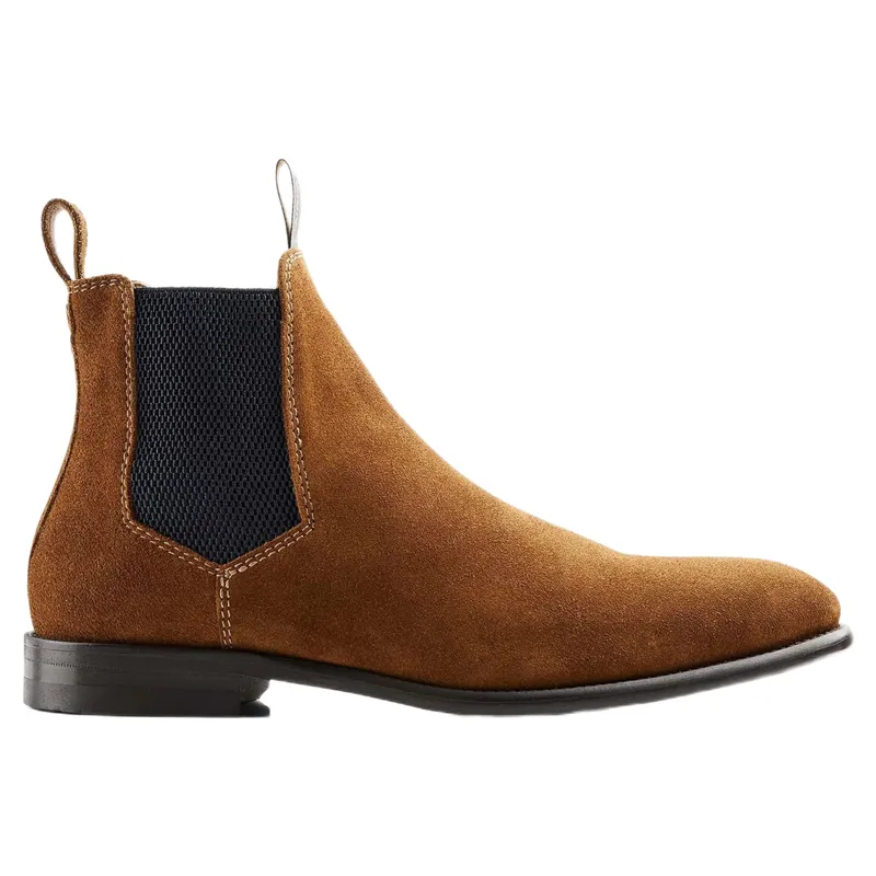 Fairfax and Favor Chelsea Mens Boots - Cognac Suede-2