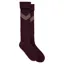 Fairfax and Favor Chevron Womens Knee High Socks - Port