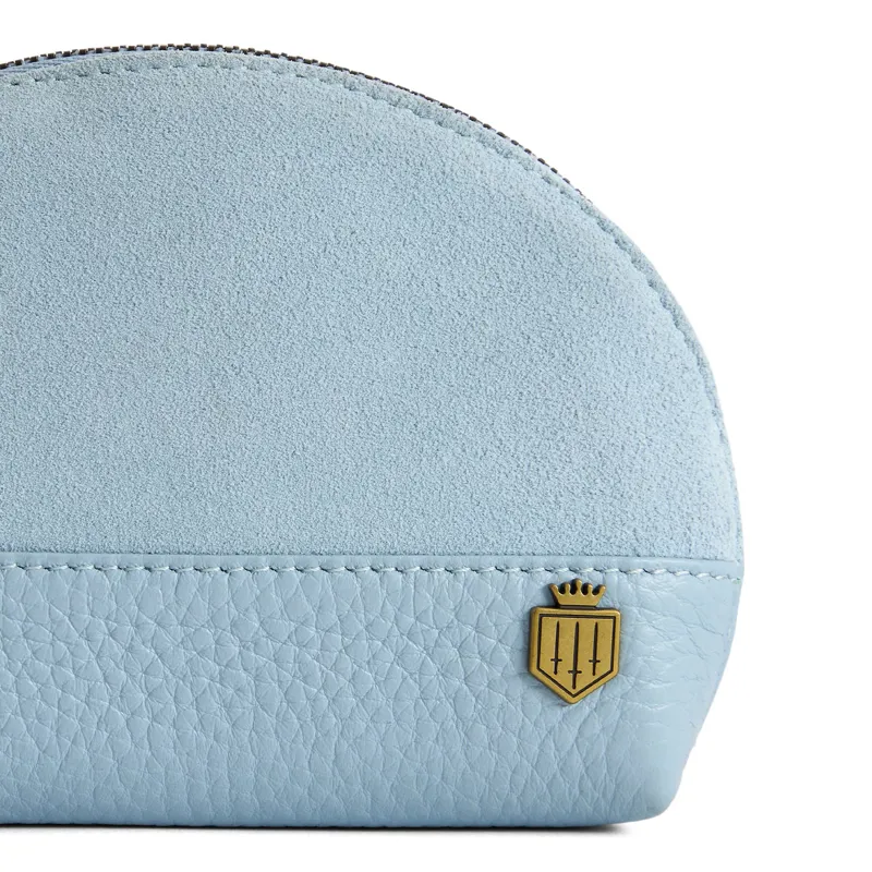 Fairfax and Favor Chiltern Coin Purse - Sky Blue Suede-3