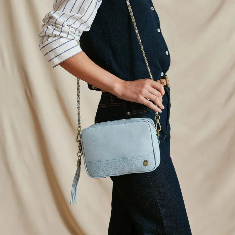 Fairfax and Favor Finsbury Handbag - Sky Blue-1