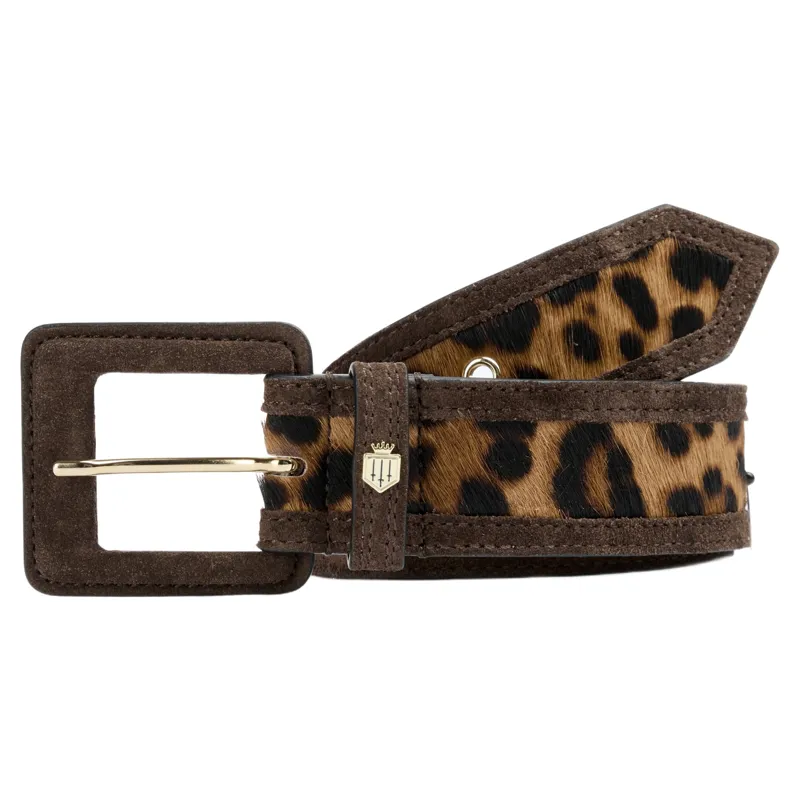Fairfax and Favor Marseille Belt - Leopard Haircalf