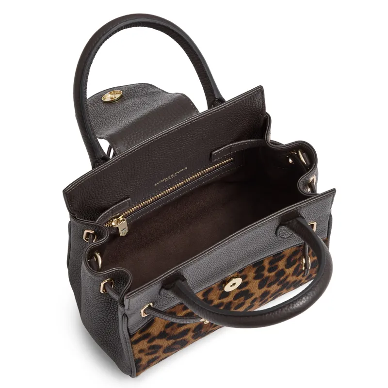 Fairfax and Favor Mini Windsor Handbag - Leopard Haircalf-3