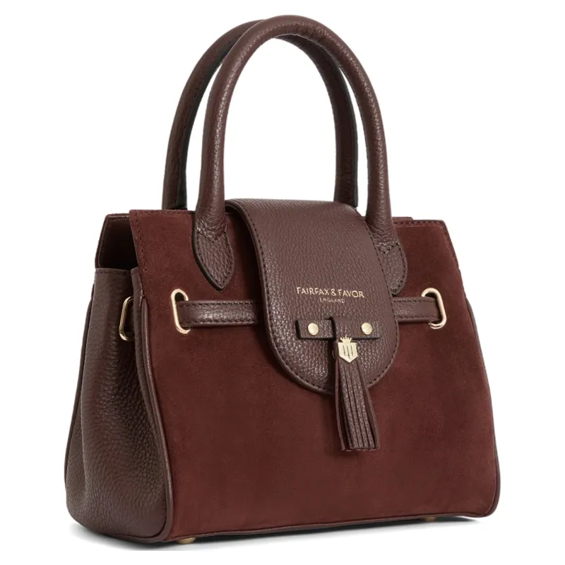 Fairfax and Favor Mini Windsor Handbag - Port Suede-1