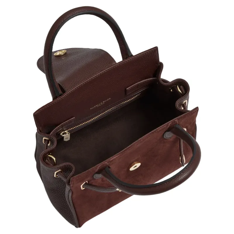 Fairfax and Favor Mini Windsor Handbag - Port Suede-3