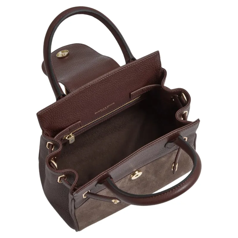 Fairfax and Favor Mini Windsor Handbag - Stockist Exclusive Port/Taupe-1