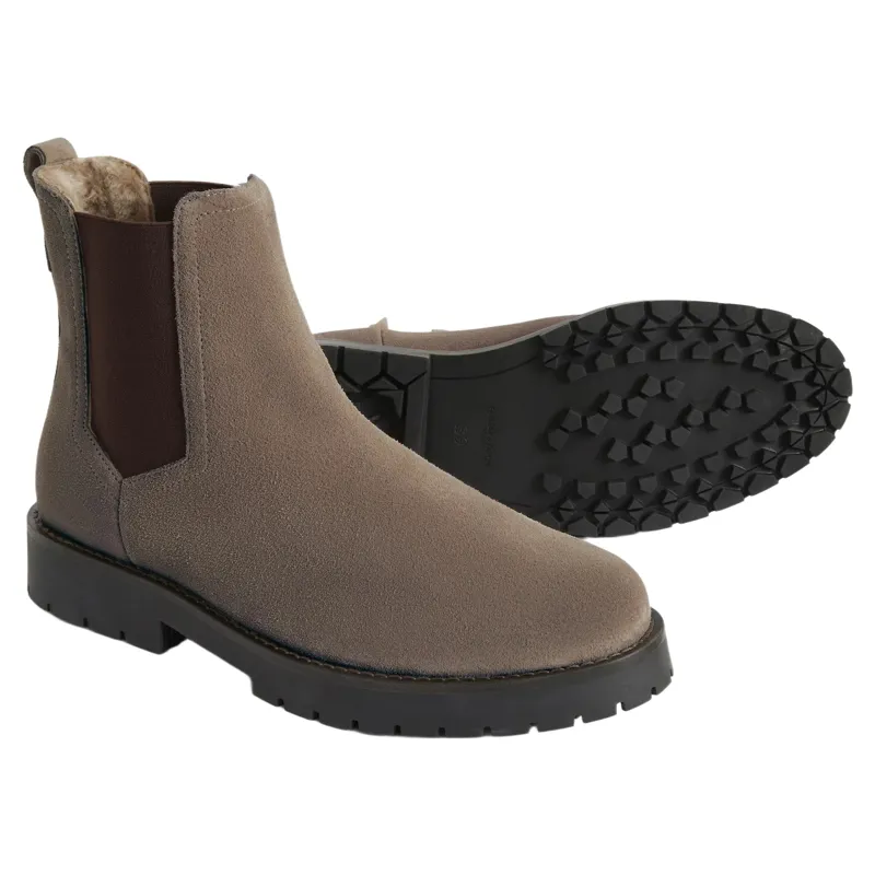 Fairfax and Favor Sheepskin Boudica Womens Ankle Boots - Deep Taupe-2