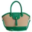 Fairfax and Favor Windsor Basket Bag - Clover Green Leather