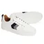 Fairfax and Favor Alexandra Platform Trainers - White/Navy/Denim