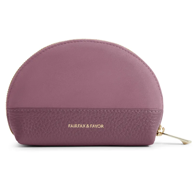 Fairfax and Favor Chiltern Coin Purse - Heather Suede-1