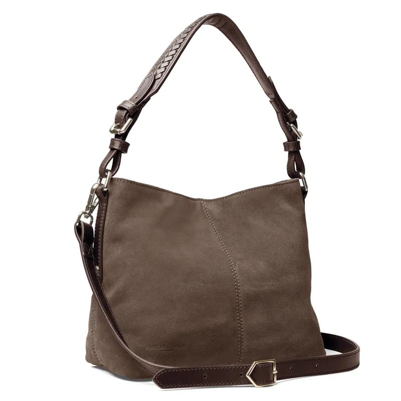 Fairfax and Favor Mini Tetbury Tote Bag - Fog Suede-1