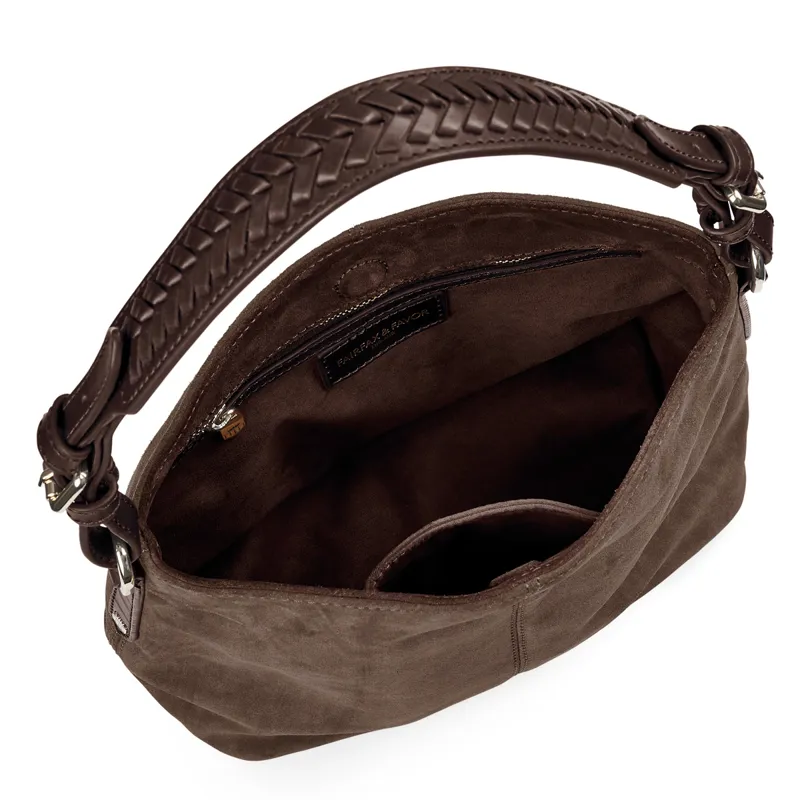 Fairfax and Favor Mini Tetbury Tote Bag - Fog Suede-3