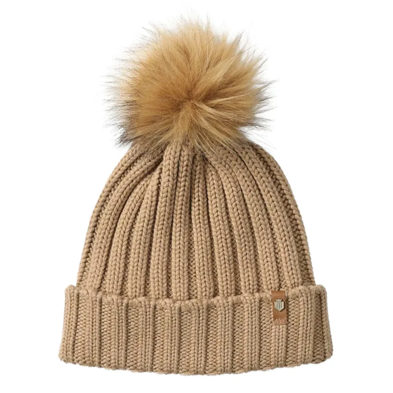 Fairfax and Favor Signature Bobble Hat - Camel