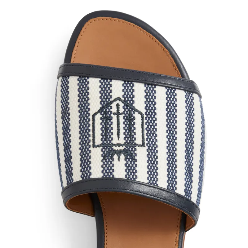 Fairfax and Favor Heacham Ladies Sandals - Navy Stripe-4