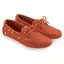 Fairfax and Favor Salcombe Ladies Deck Shoes - Sunset Orange