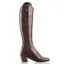 Fairfax and Favor Regina Heeled Boots - Mahogany Leather