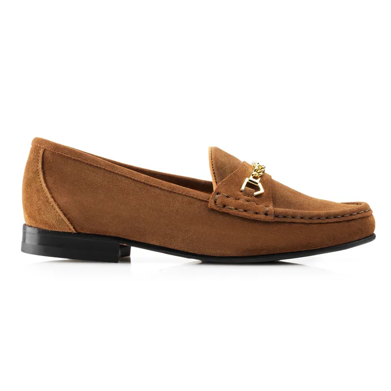 Fairfax and Favor Apsley Ladies Loafers - Tan Suede-3
