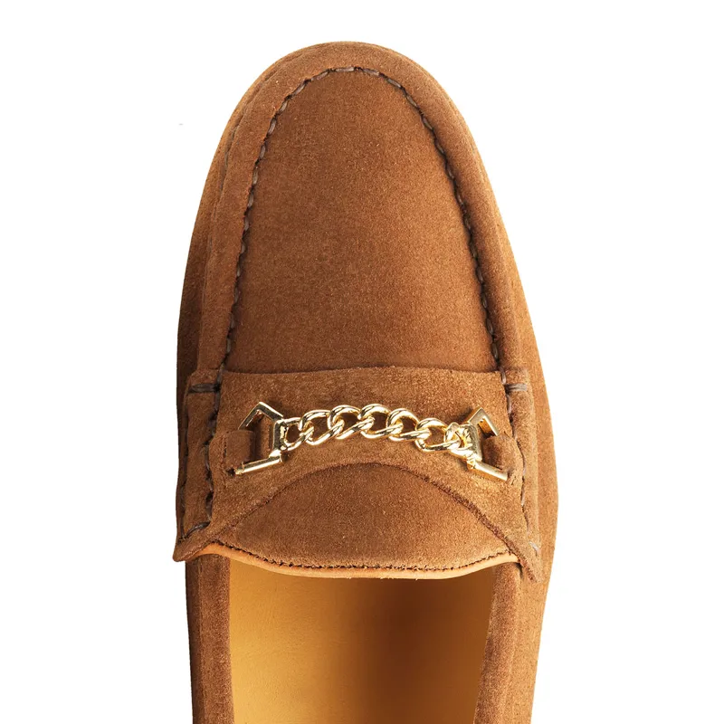 Fairfax and Favor Apsley Ladies Loafers - Tan Suede-4