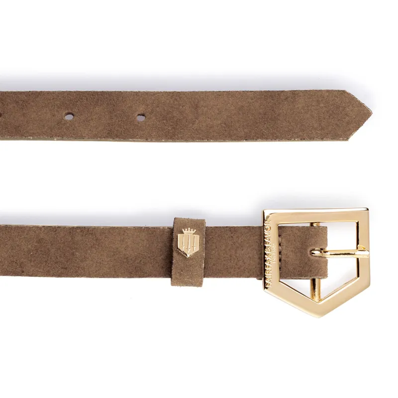 Fairfax and Favor Sennowe Belt - Tan Suede-1