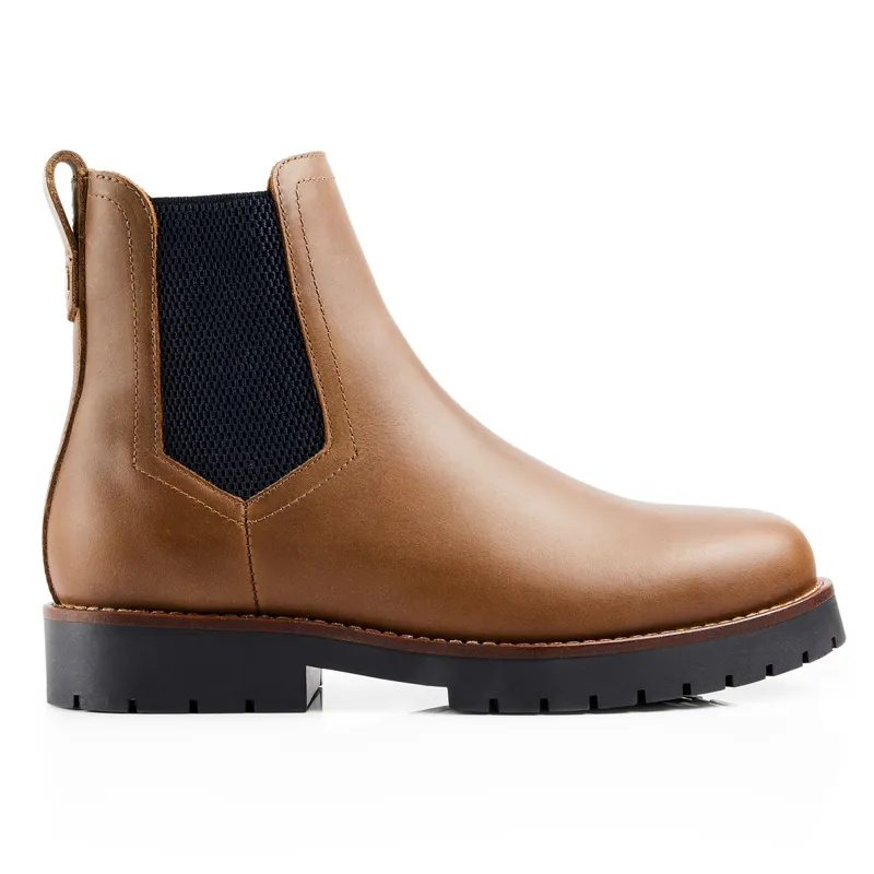 Fairfax and Favor Sheepskin Boudica Womens Ankle Boots - Oak-2