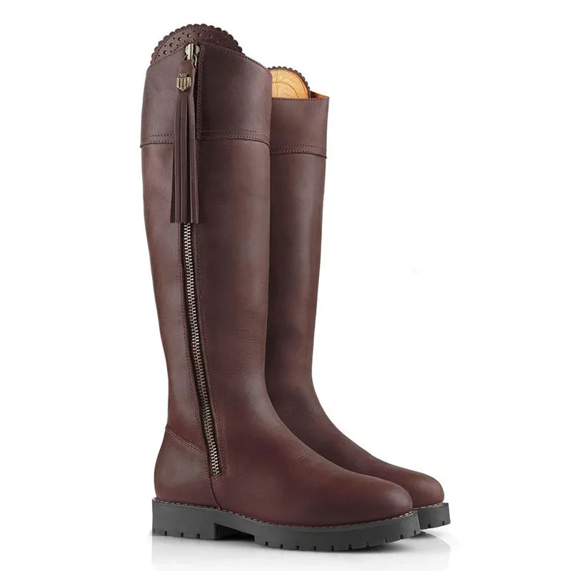 Fairfax and Favor Explorer Ladies Boots - Mahogany-1