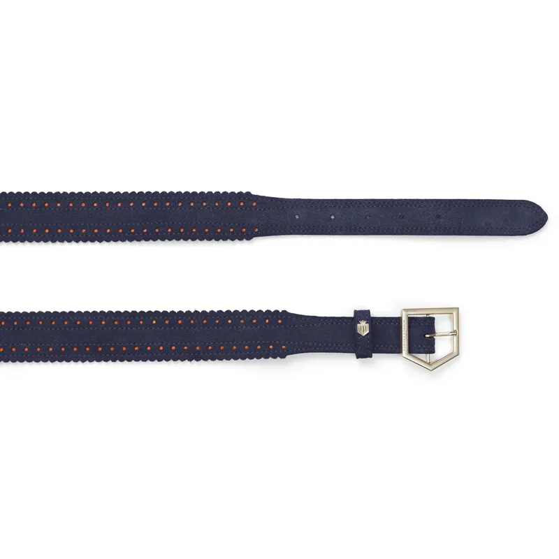 Fairfax and Favor Regina Belt - Navy Suede-1