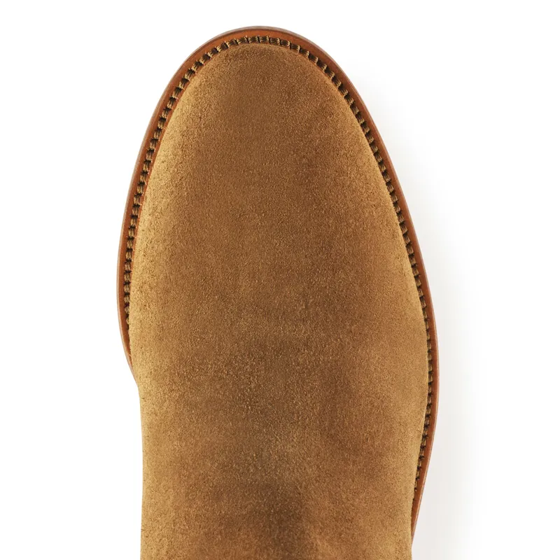 Fairfax and Favor Regina Flat Boots - Tan Suede-4