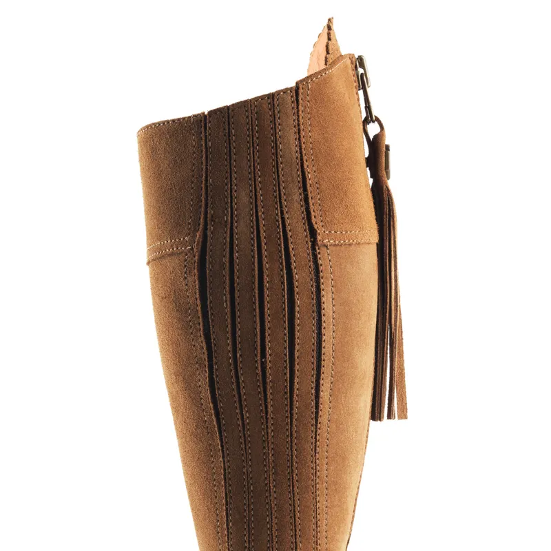 Fairfax and Favor Regina Flat Boots - Tan Suede-5