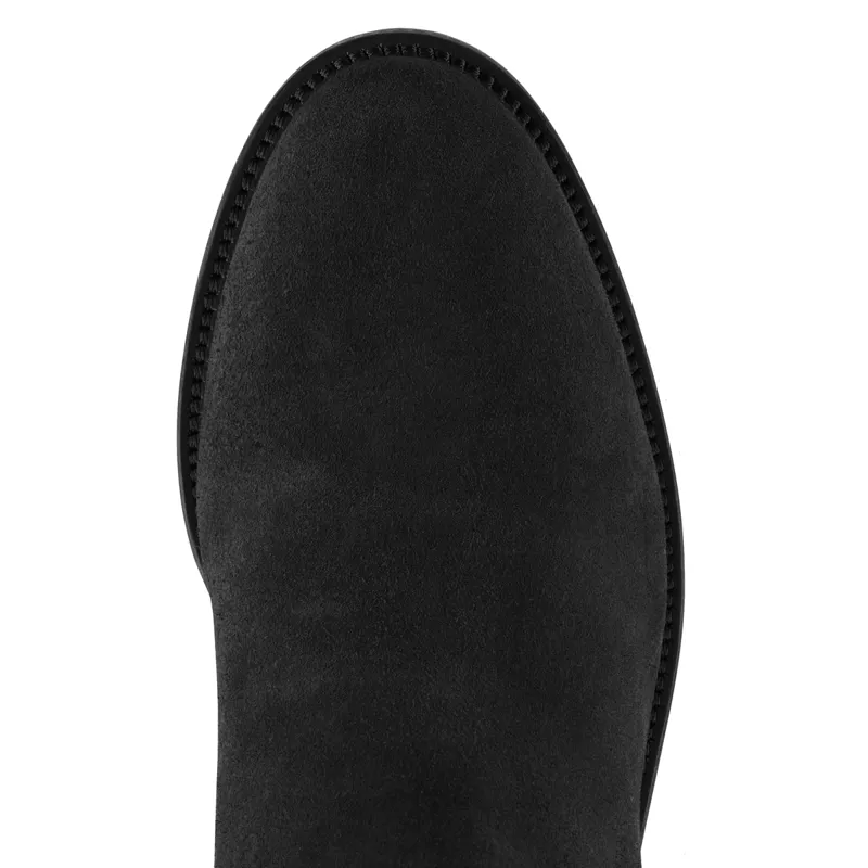 Fairfax and Favor Regina Heeled Boots - Black Suede-1