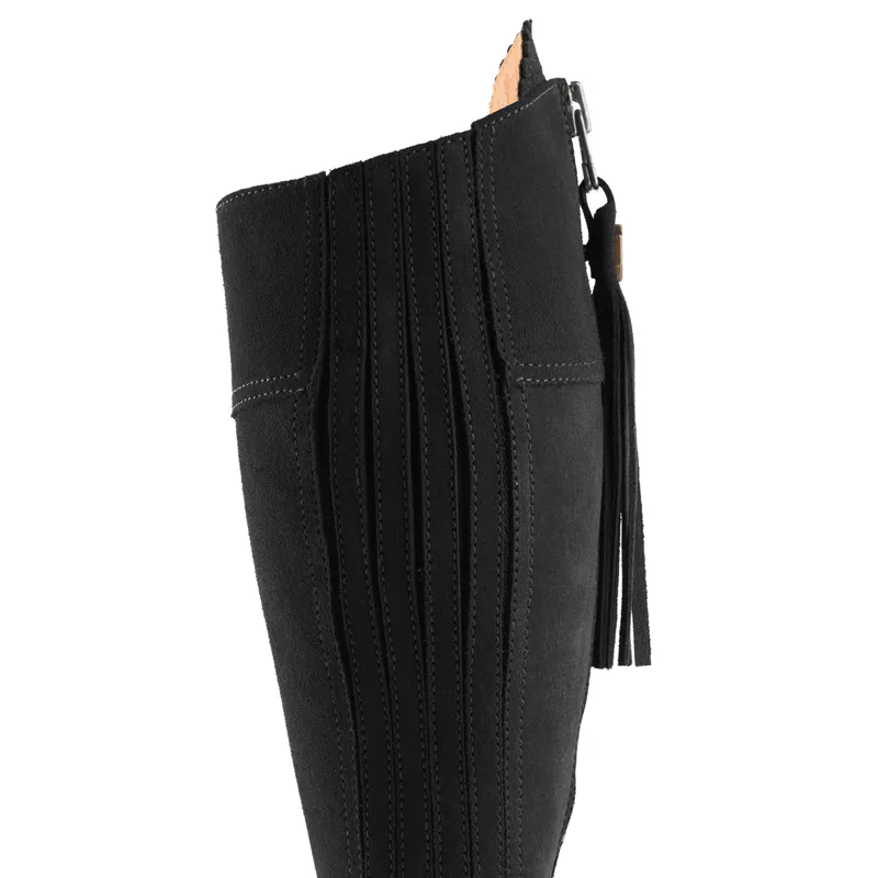 Fairfax and Favor Regina Heeled Boots - Black Suede-2