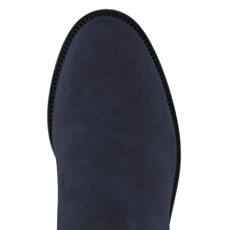 Fairfax and Favor Regina Heeled Boots - Navy Suede-5