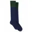 Fairfax and Favor Signature Knee High Ladies Socks - Navy/Forest Green