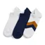 Fairfax and Favor Signature Ladies Trainer Socks 3 Pack - White/Navy
