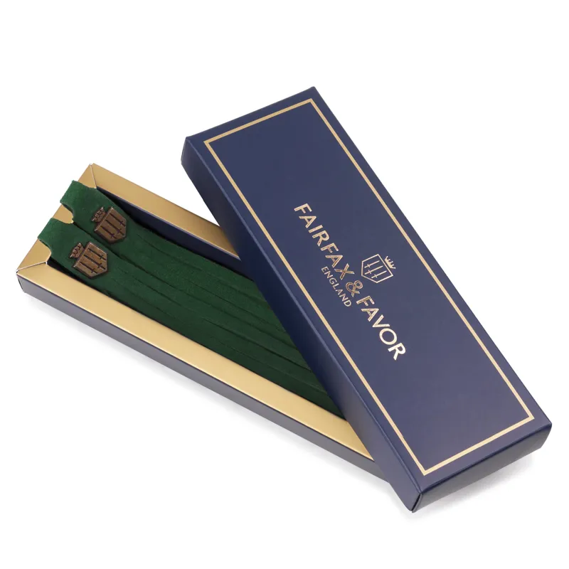 Fairfax and Favor Boot Tassels - Forest Green Suede