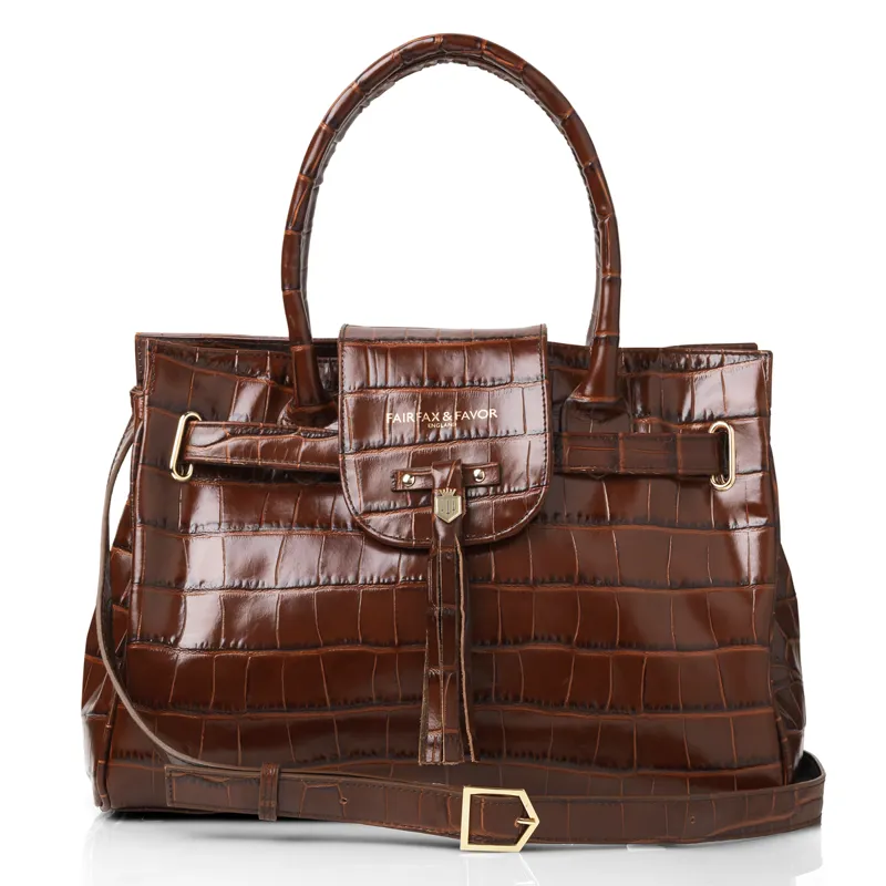 Fairfax and Favor Windsor Handbag - Conker Brown