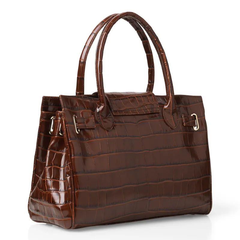 Fairfax and Favor Windsor Handbag - Conker Brown-1