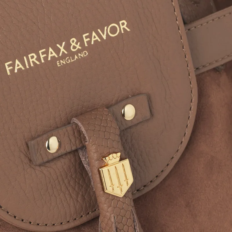 Fairfax and Favor Windsor Handbag - Tan Suede-5