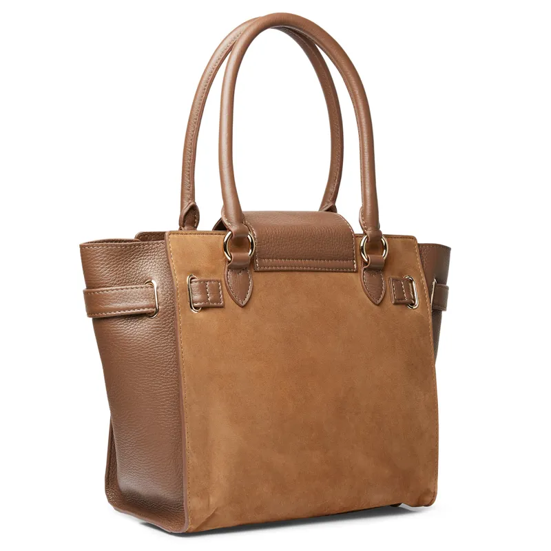 Fairfax and Favor Windsor Tote Bag - Tan Suede-1