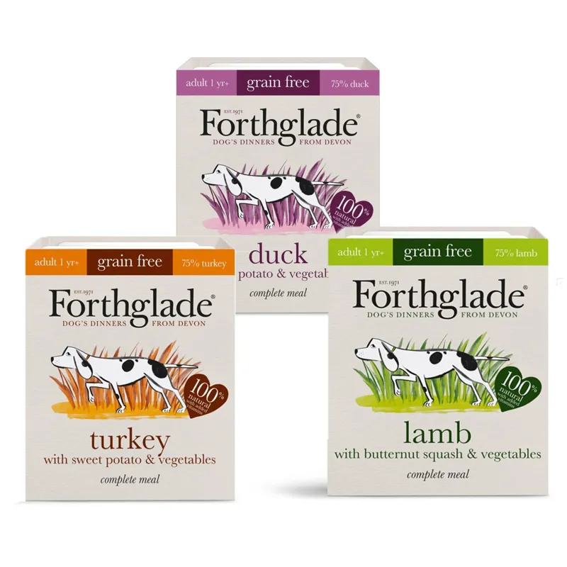 Forthglade Complete Meal Wet Dog Food 12 Pack - Turkey/Lamb/Duck-1