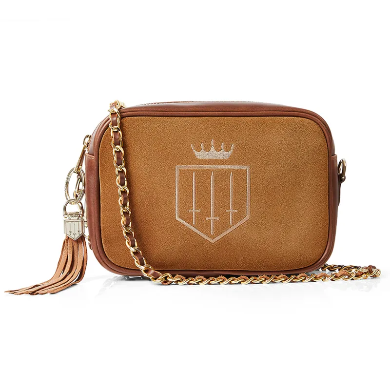 Fairfax and Favor Finsbury Handbag - Tan Suede-3