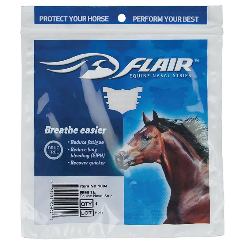 Flair Equine Nasal Strip - White