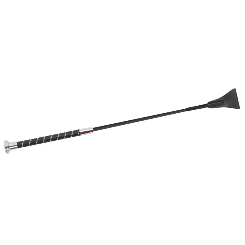 Fleck Silk Touch Crystal Whip - Black/Chrome