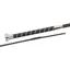 Fleck Silk Touch Crystal Dressage Whip - Black/Chrome