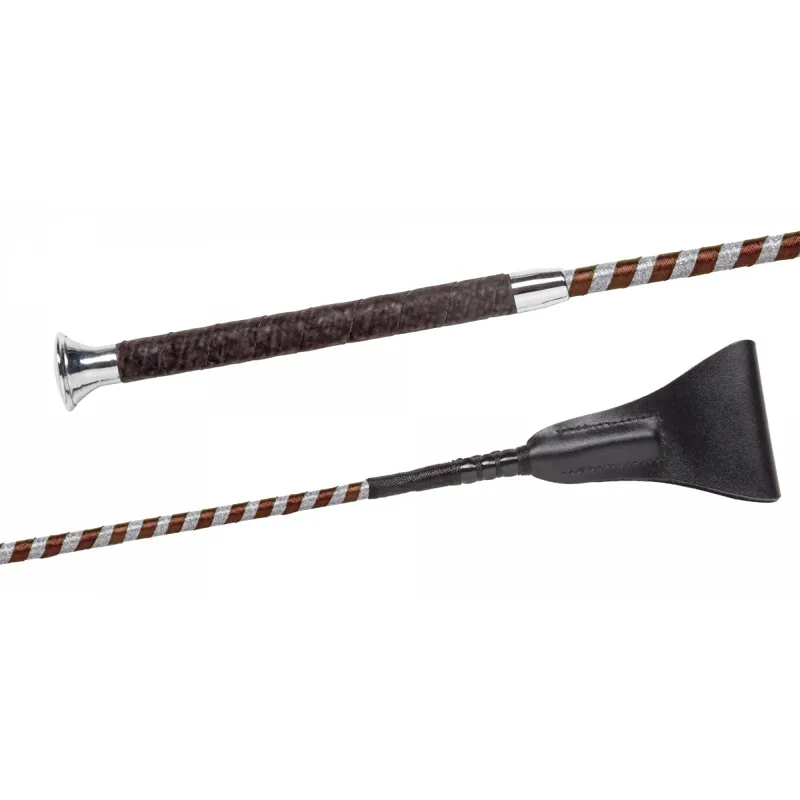 Fleck Satin Glitter Whip - Brown